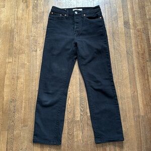 Levi’s wedgie straight jeans / Black / 25